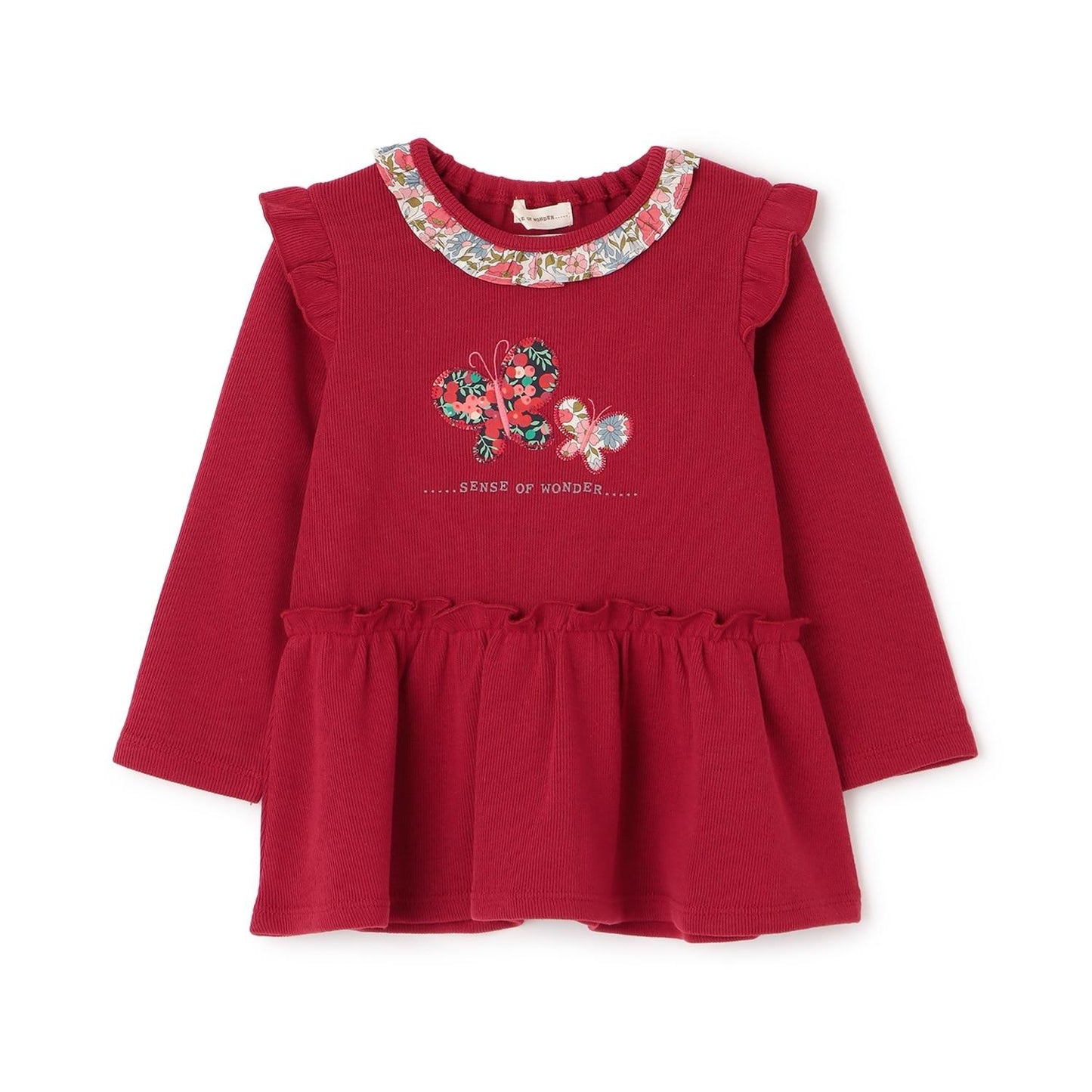 蝴蝶圖案寬鬆上衣