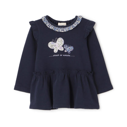 蝴蝶圖案寬鬆上衣