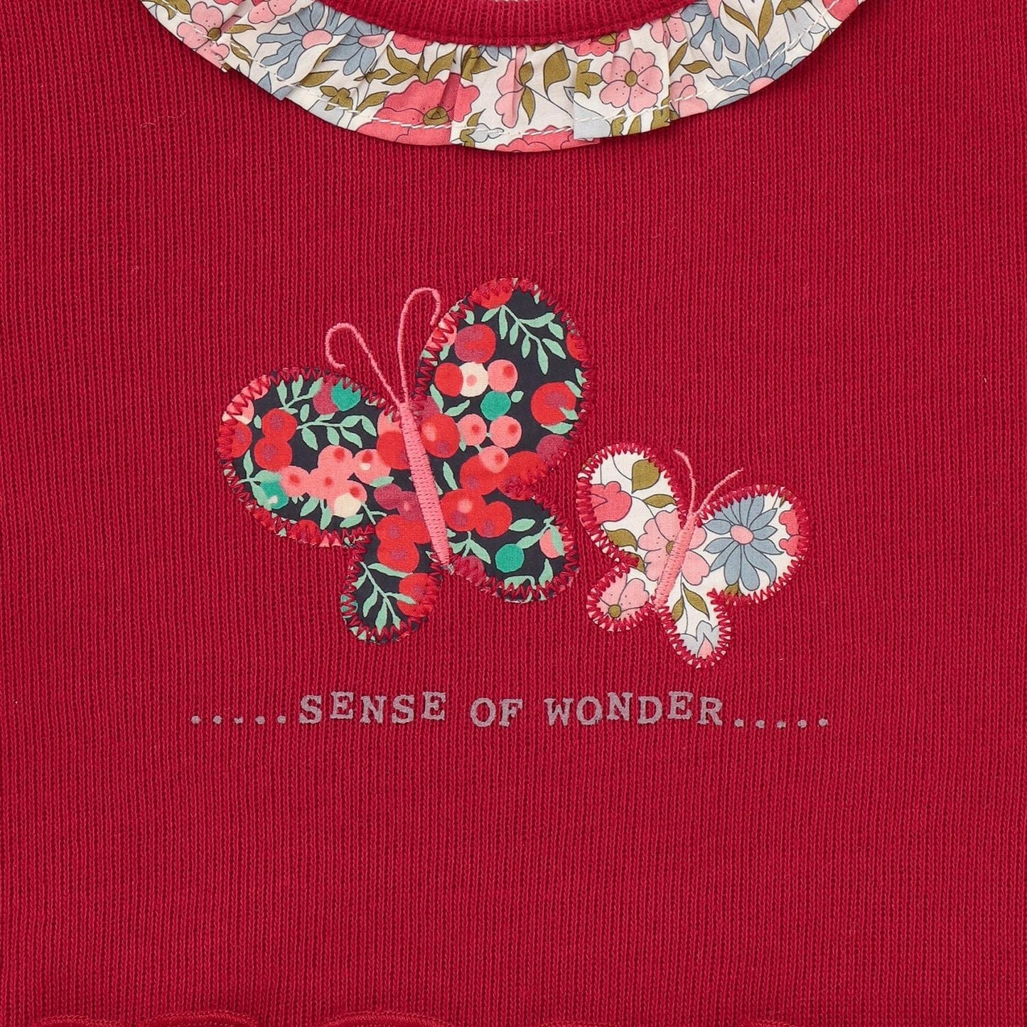 蝴蝶圖案寬鬆上衣