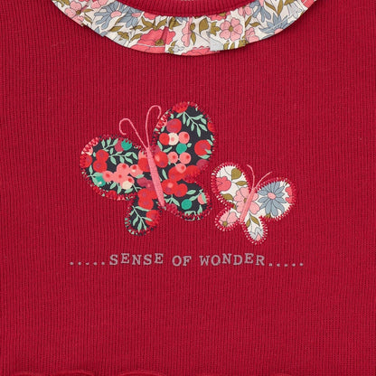 蝴蝶圖案寬鬆上衣