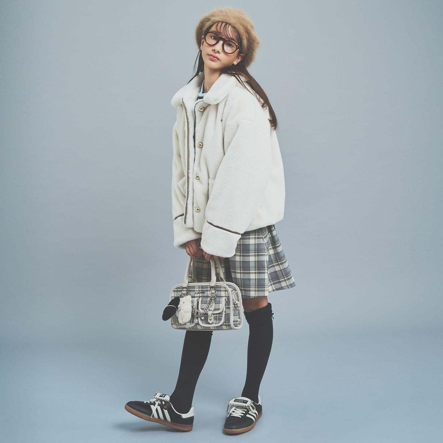 【130cm可選】仿皮草飛行夾克