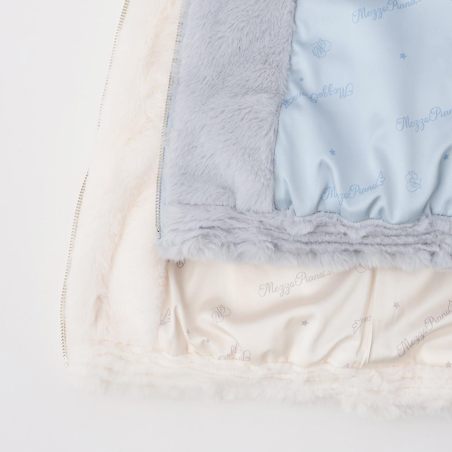 蓬鬆仿皮草飛行夾克