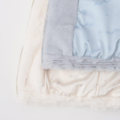 蓬鬆仿皮草飛行夾克