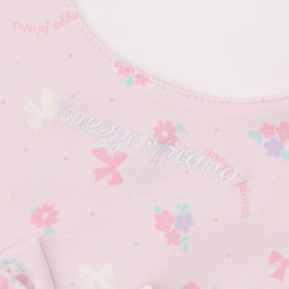 【BOX付】花朵蝴蝶結圖案圍裙&髮帶套裝