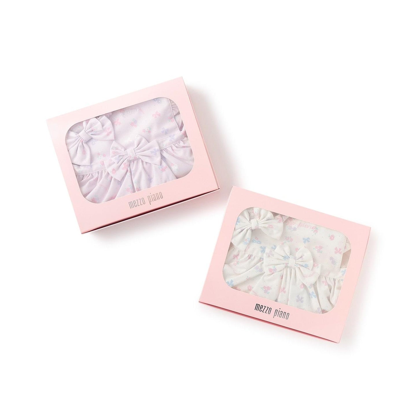 【BOX付】花朵蝴蝶結圖案圍裙&髮帶套裝