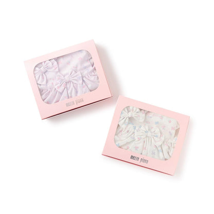 【BOX付】花朵蝴蝶結圖案圍裙&髮帶套裝