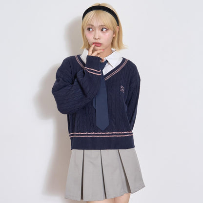 帶領層疊針織衫