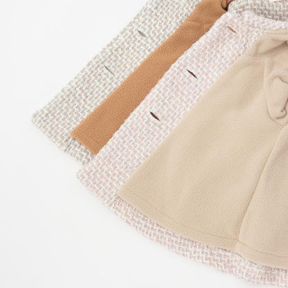 帶圍巾低領大衣