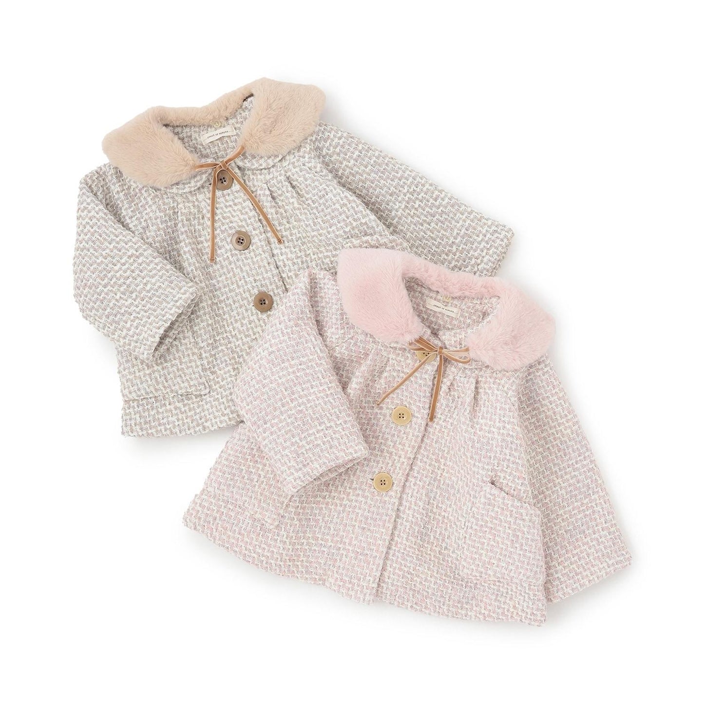 帶圍巾低領大衣