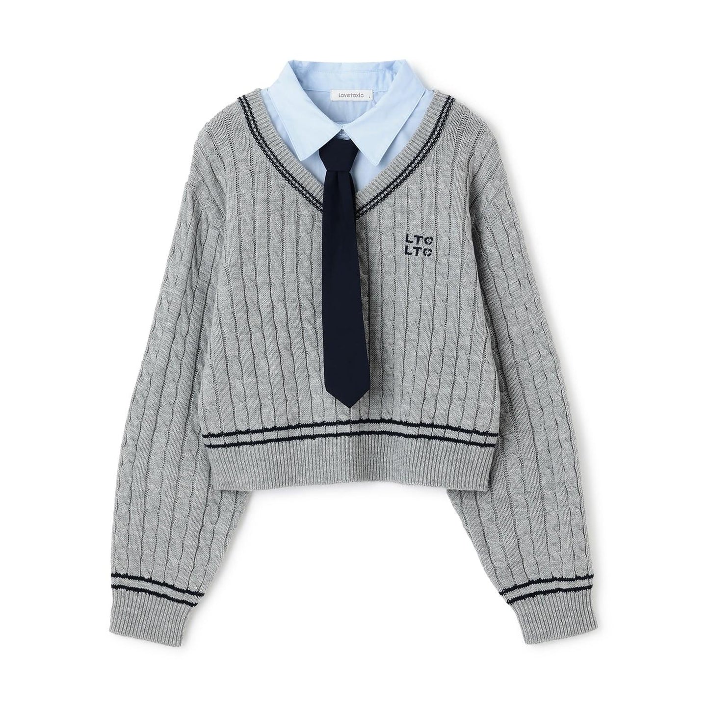 帶領層疊針織衫