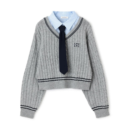 帶領層疊針織衫