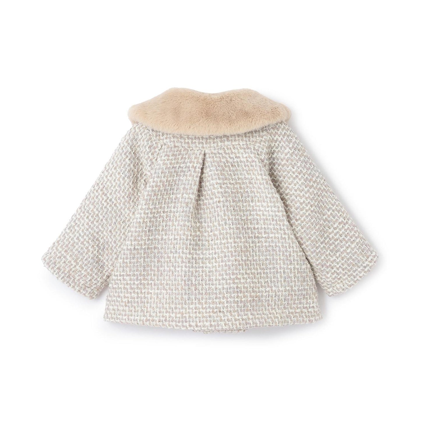 帶圍巾低領大衣