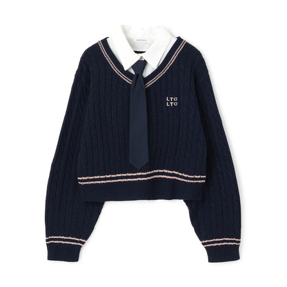 帶領層疊針織衫