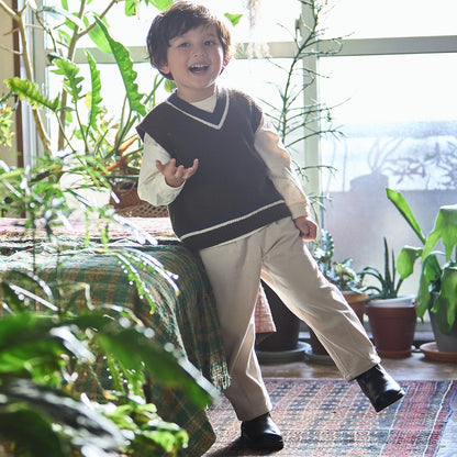 【可機洗】針織背心套裝