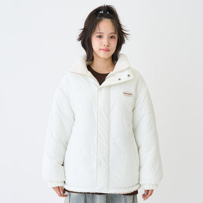 可雙面穿羊羔絨飛行夾克