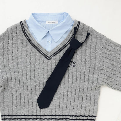 帶領層疊針織衫