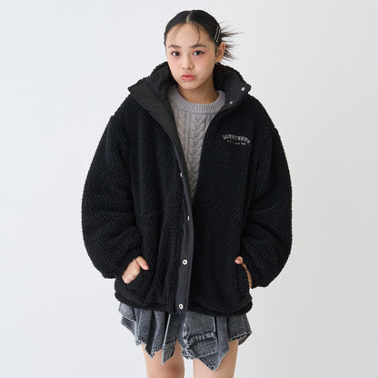 可雙面穿羊羔絨飛行夾克