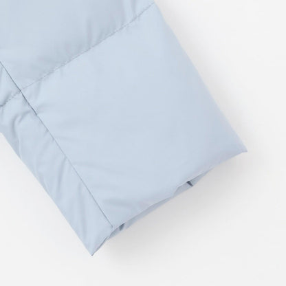 【防潑水】附蝴蝶結腰帶修身長款羽絨服