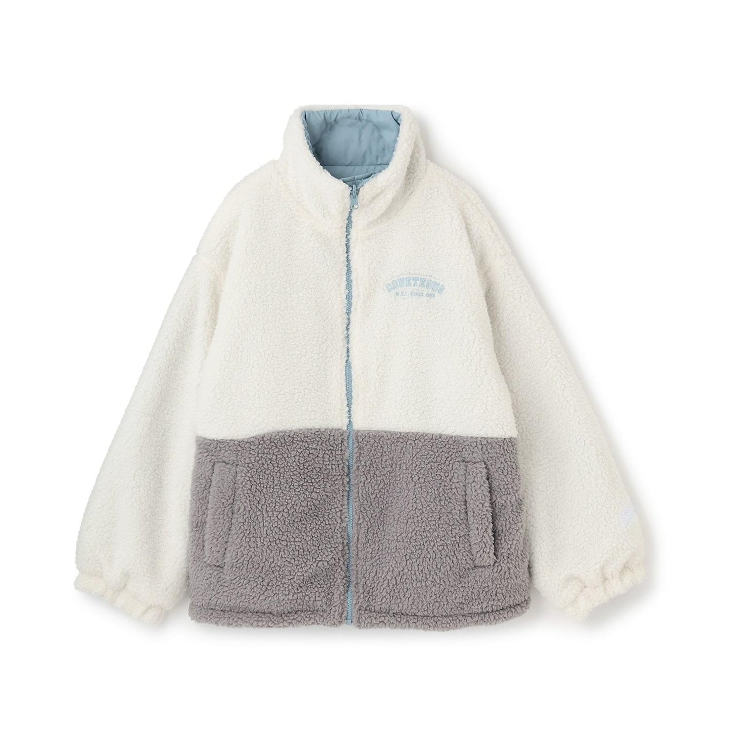 可雙面穿羊羔絨飛行夾克