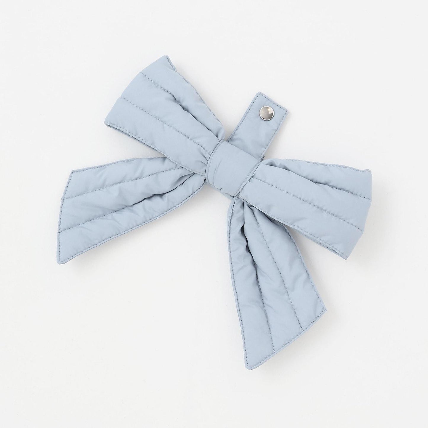 【防潑水】附蝴蝶結腰帶修身長款羽絨服