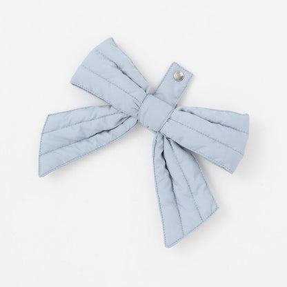 【防潑水】附蝴蝶結腰帶修身長款羽絨服