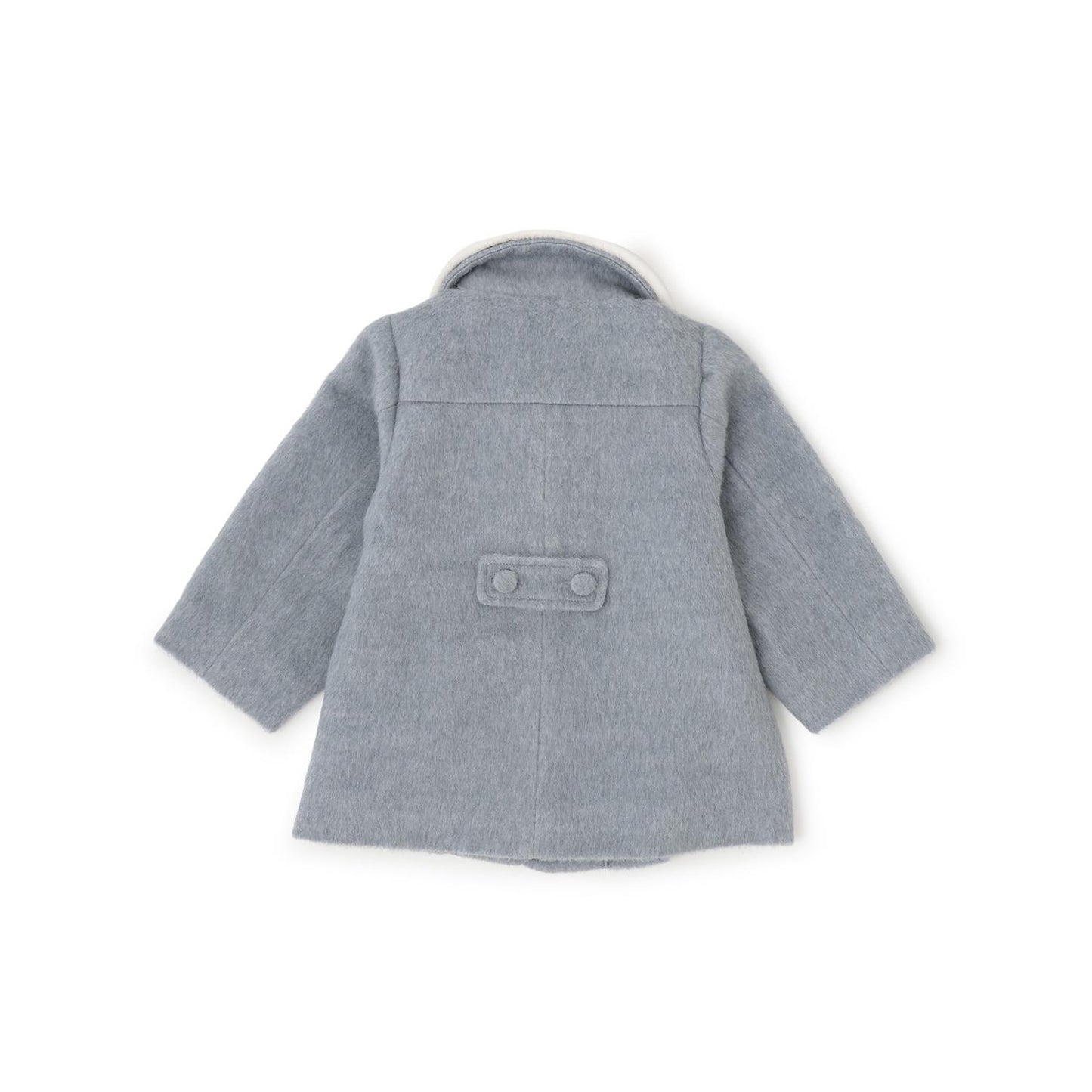 毛絨領心形口袋大衣