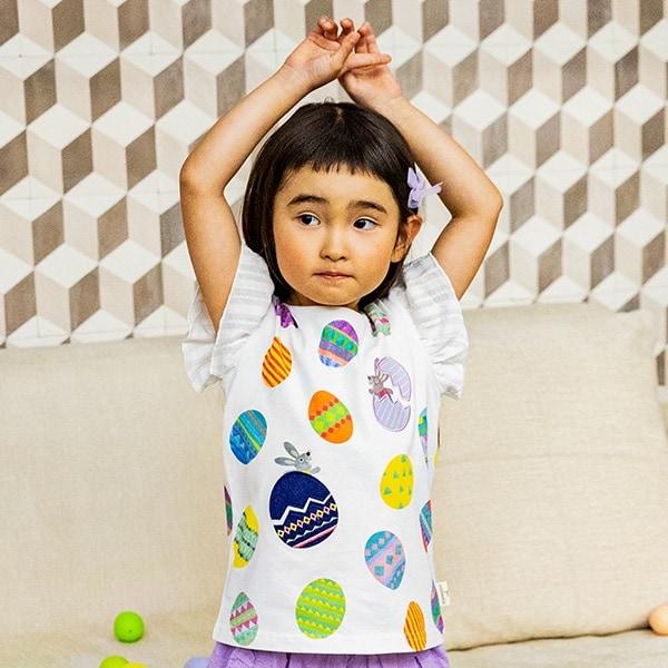 【コロボックル】《伊蘇》印花短袖長款上衣