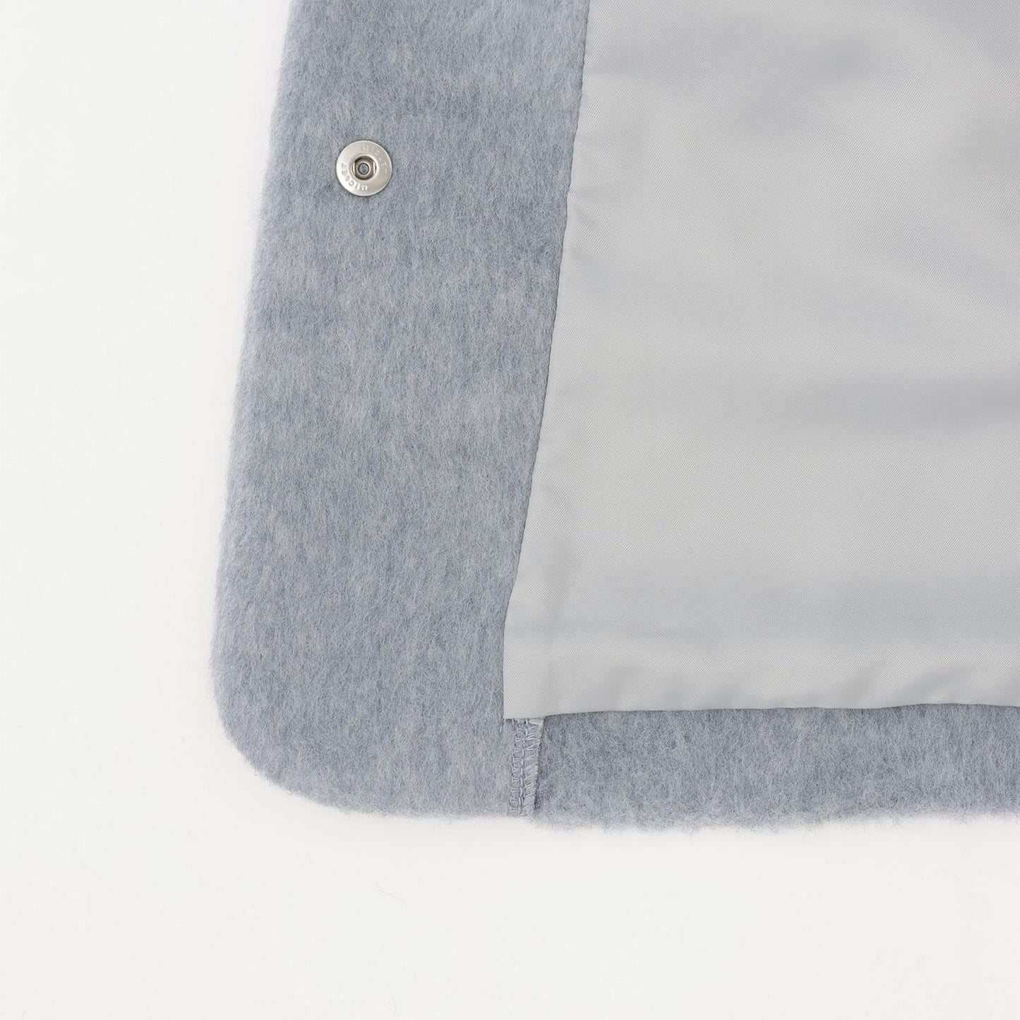 毛絨領心形口袋大衣