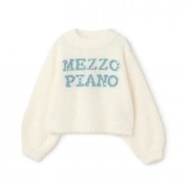 Logo毛絨針織套頭衫