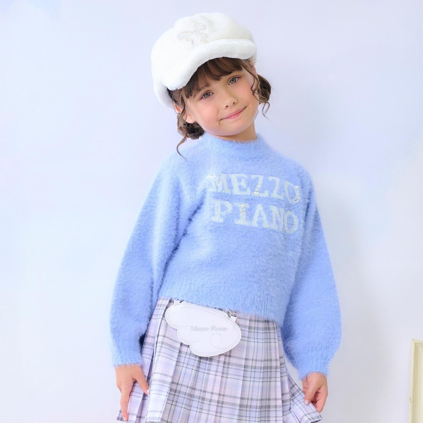 Logo毛絨針織套頭衫