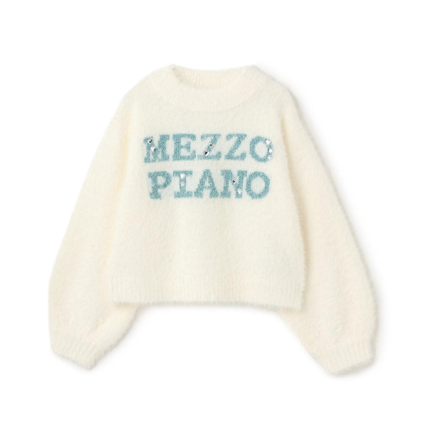 Logo毛絨針織套頭衫