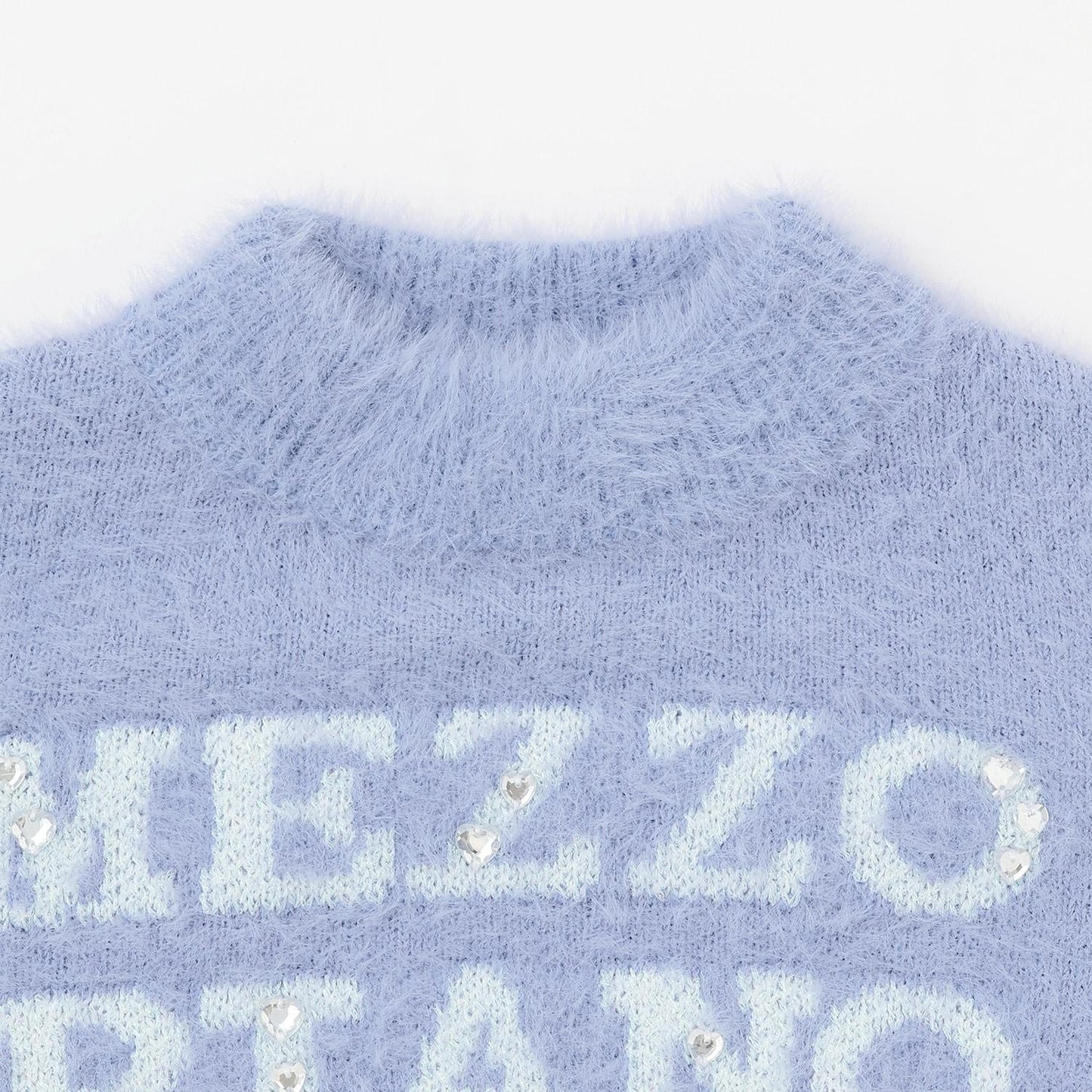 Logo毛絨針織套頭衫