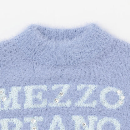 Logo毛絨針織套頭衫