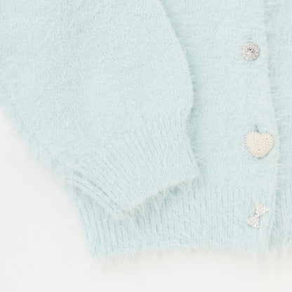 亮片長毛針織開衫