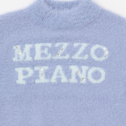 Logo毛絨針織套頭衫