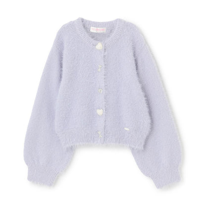 亮片長毛針織開衫