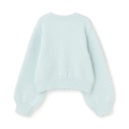 亮片長毛針織開衫