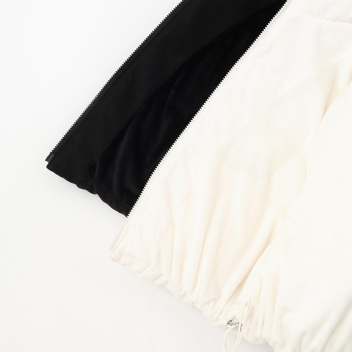 【防潑水・蓄熱】迷你蝴蝶結泡泡袖短款夾克