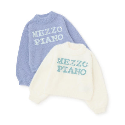 Logo毛絨針織套頭衫