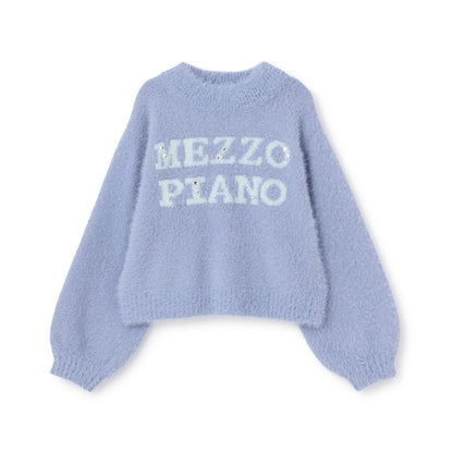 Logo毛絨針織套頭衫