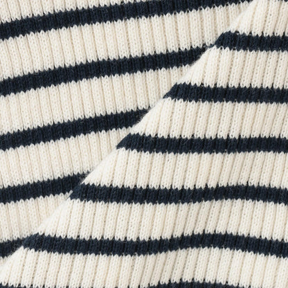 羅紋高領條紋衫