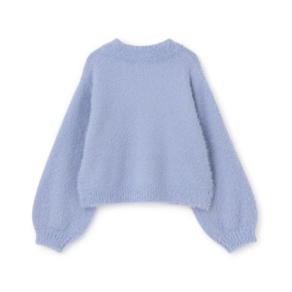 Logo毛絨針織套頭衫