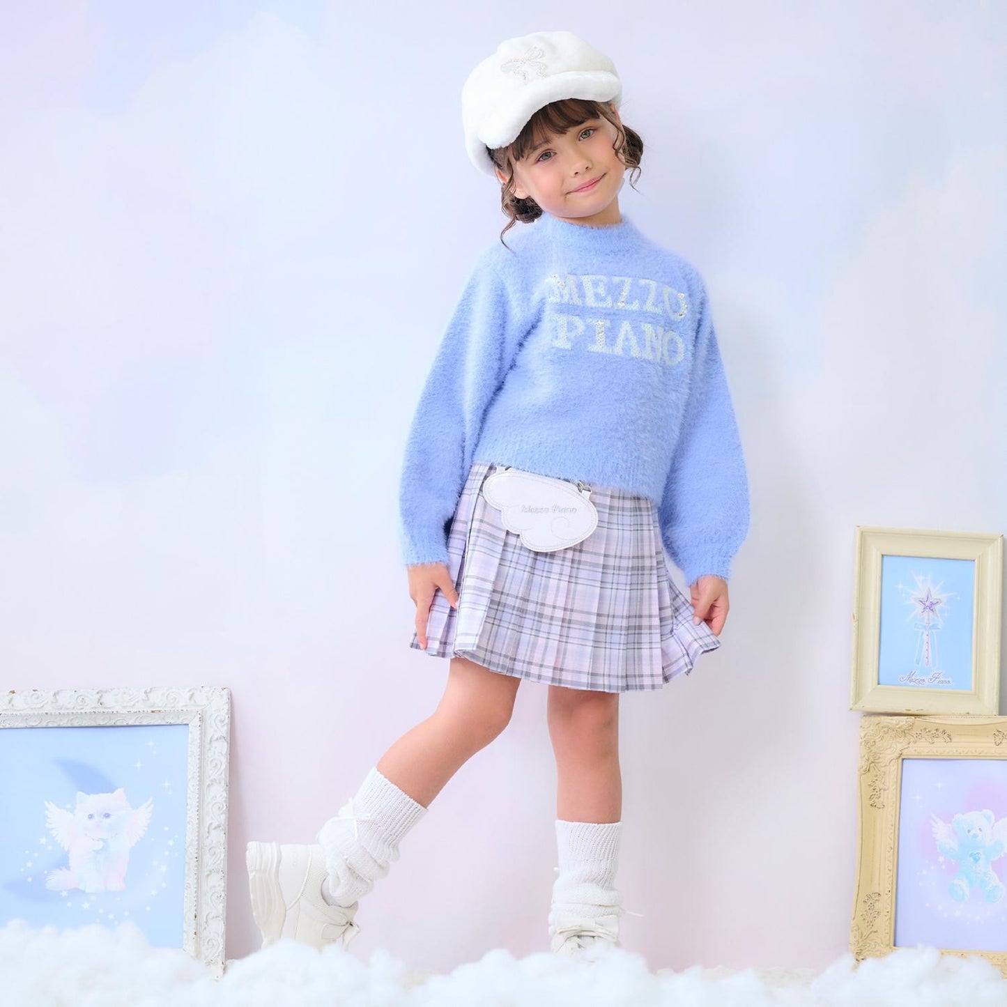 Logo毛絨針織套頭衫