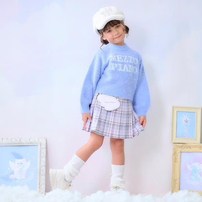 Logo毛絨針織套頭衫