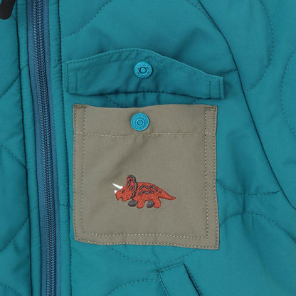 恐龍雙面可穿中棉夾克