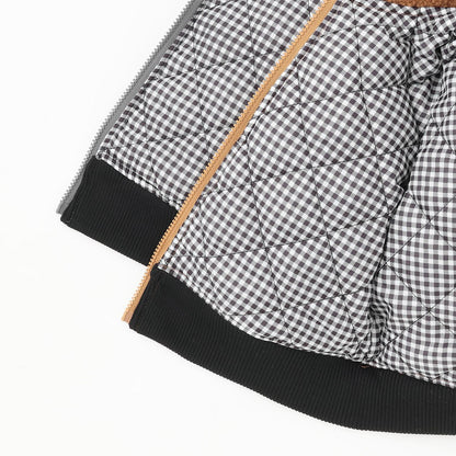 連帽拼色羊羔絨夾克