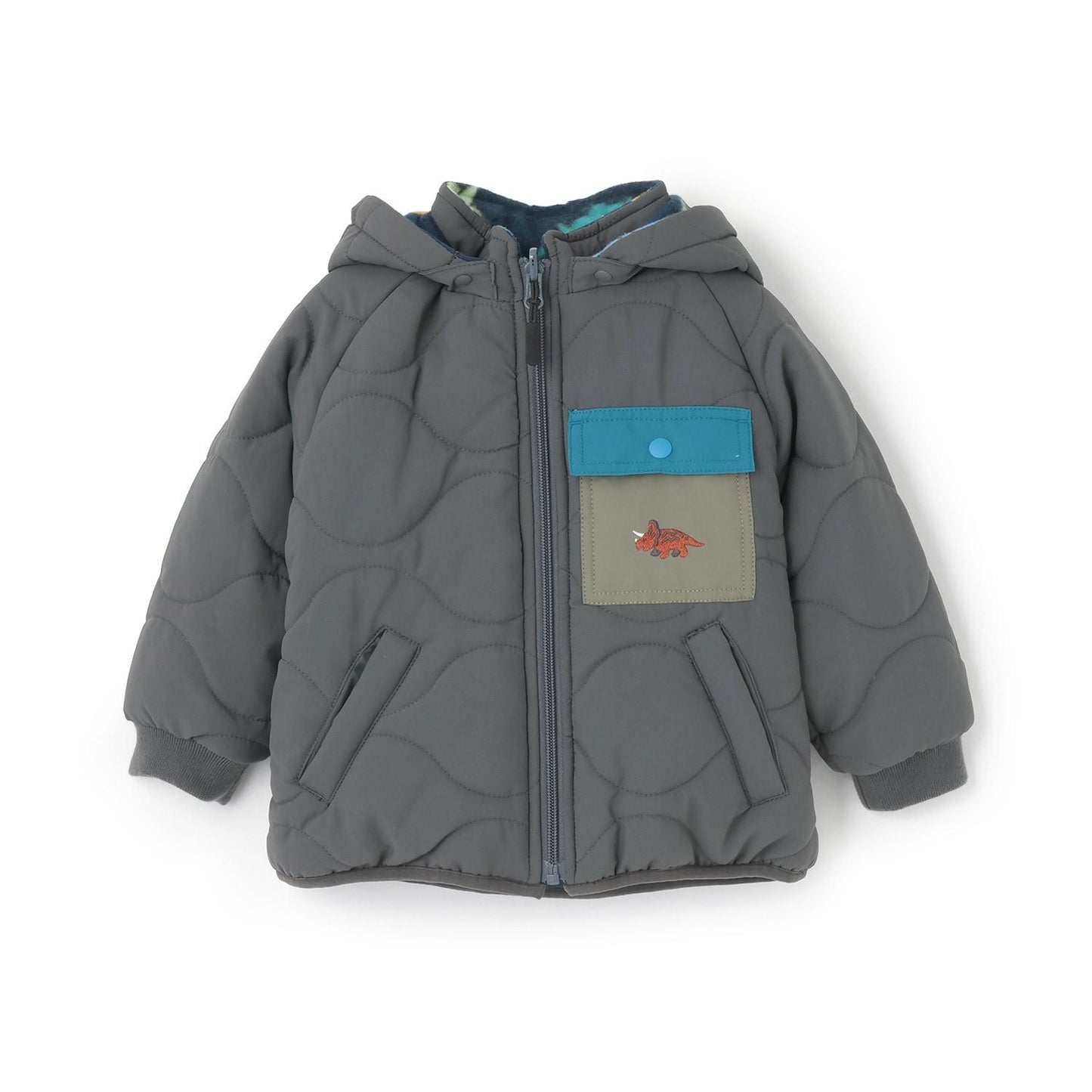 恐龍雙面可穿中棉夾克