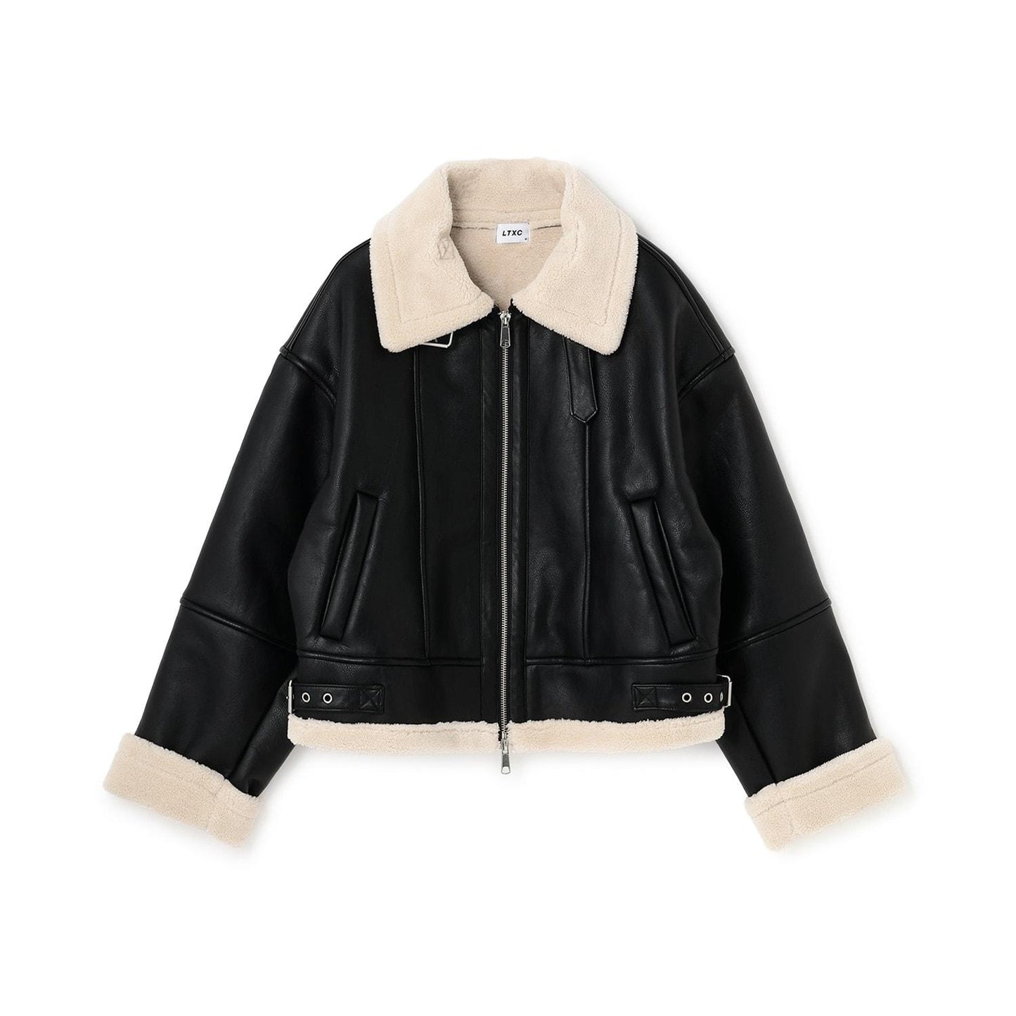 羊毛皮飛行夾克