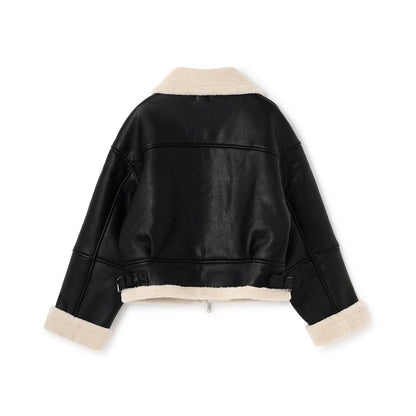 羊毛皮飛行夾克