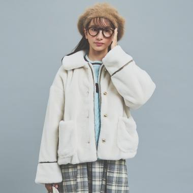 【130cm可選】仿皮草飛行夾克